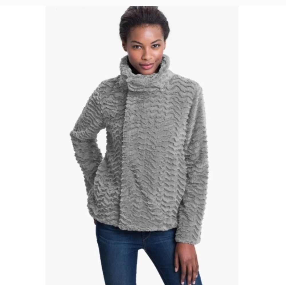 Patagonia Pelage Jacket Womens Small‎ Gray Deep Pile Fleece XL